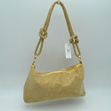 Textured Handbag with Knotted Shoulder Strap