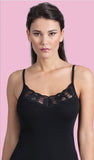 Mare Luxury 100% Mako Cotton Women's Lace-Trimmed Camisole. Proudly Made in Italy (266)