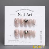 White Nail Wear Nail Art Reusable Press on Nails False Nails