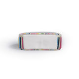Straw transparent PVC semicircular cosmetic bag, waterproof woven toiletries bag, travel storage bag, makeup bags small,Transparent Cosmetic Bag,