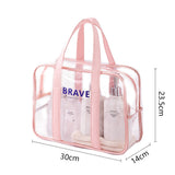 Waterproof beach bag, wet and dry separation fitness bag, toiletry bag, storage goggles, swimsuit swimming bag, Transparent Cosmetic Bag,
