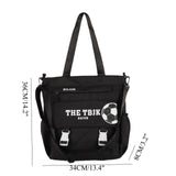 Large capacity tote bag, student cute high school tote bag, tote shoulder bag