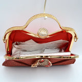 Elegant Shimmer Evening Clutch Bag with Rhinestone Embellishments
