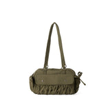 Small shoulder bag for women, pleated nylon shoulder bag, baguette bag, fashionable large capacity shoulder bag for women hobo