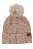 C.C Sequin with Pom Beanie