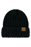 C.C Women's Solid Color Fuzzy Beanie
