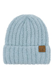 C.C Women's Solid Color Fuzzy Beanie