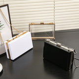 Acrylic Women's Bags, Small Square Bags, Transparent Box Bags, Dinner Bags.