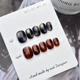 1002- Handmade press on nails fake nails removable