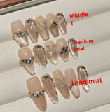 1009- Handmade press on nails fake nails removable