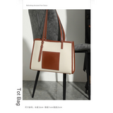Women tote bag trendy fashion simple large capacity ladies shoulder bag 8001