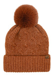 C.C Chain Link Knitted Pom Beanie