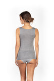Mare Luxury Merino Wool Blend Women's Lace -Trimmed Tank Top (S - XXL). Proudly Made in Italy.