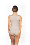Mare Luxury Merino Wool Blend Women's Lace -Trimmed Tank Top (S - XXL). Proudly Made in Italy.