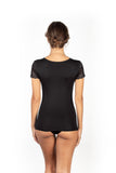 Mare Luxury Merino Wool Blend Women's Top with Lace. Proudly Made in Italy.