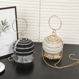 Small Round Bag, Versatile Dress Purse, Spherical Evening Purse, Evening Bags for Women Formal, Prom Bag