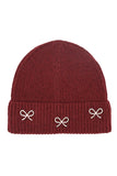C.C Pearl Bow Charm Cuff Beanie