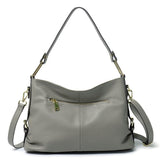 Elegant Genuine Leather Handbag - Stylish Fashion Leather Hobo Bag & Crossbody Tote Bag
