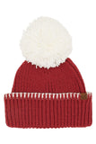 C.C Yarn Pom Game Day Team Stitch Point Beanie