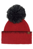 C.C Yarn Pom Game Day Team Stitch Point Beanie