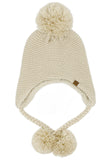 C.C Knitted Trapper with Yarn Pom Beanie