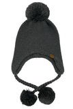 C.C Knitted Trapper with Yarn Pom Beanie