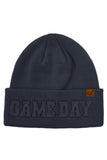 C.C GAME DAY Embossed Lettering Cuff Beanie