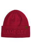 C.C GAME DAY Embossed Lettering Cuff Beanie