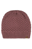 C.C Women's Cross Cell Stitch Knit Satin Lining Beanie
