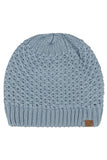 C.C Women's Cross Cell Stitch Knit Satin Lining Beanie