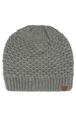 C.C Women's Cross Cell Stitch Knit Satin Lining Beanie