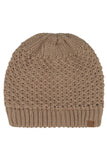 C.C Women's Cross Cell Stitch Knit Satin Lining Beanie