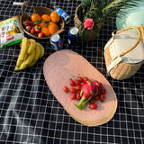 Spring outing thickened picnic mattress, outdoor camping mattress portable outing, plaid floor mat