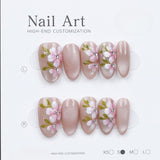 1052- Handmade press on nails fake nails removable Handmade Drawing Nails
