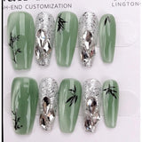 1048- Handmade press on nails fake nails removable Handmade Drawing Nails