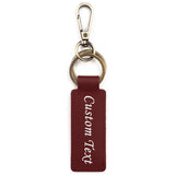 Custom Keychain, Personalized keychains, Real Leather Key Chain Holder Engrave Name Text, Customized Gifts for Men Women