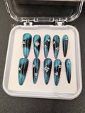 1037- Handmade press on nails fake nails removable