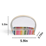 Travel makeup bag,Makeup bag organizers,Makeup bags small, woven cosmetics storage bag, portable waterproof cosmetic bag, small straw travel storage bag