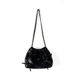Commuter versatile chain bag, bow soft leather crossbody bag women, spring fashion shoulder crossbody bag