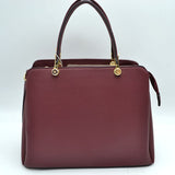 Structured Top Handle Handbag with Zipper Closures
