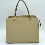 Structured Top Handle Handbag with Zipper Closures