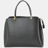 Women's Textured Faux Leather Top Handle Tote Bag