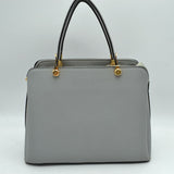 Structured Top Handle Handbag with Zipper Closures