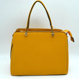Women's Textured Faux Leather Top Handle Tote Bag
