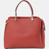 Structured Top Handle Handbag with Zipper Closures
