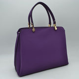 Women's Textured Faux Leather Top Handle Tote Bag