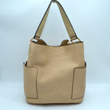 2-in-1 Chic Satchel Side Pocket Bucket Bag with Long Strap