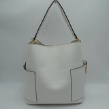 2-in-1 Chic Satchel Side Pocket Bucket Bag with Long Strap