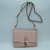 Knot Accent Flap Crossbody Bag with Adjustable Strap