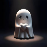 Halloween Ghost Figurine - Spooky Resin Ghost Statue, Cute Ghost Decor for Halloween Decorations, Porch and Indoor Spooky Home Decor (Ghost (1 Figurine))